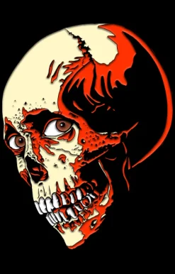 EVIL DEAD 2 - Poster Skull ENAMEL PIN